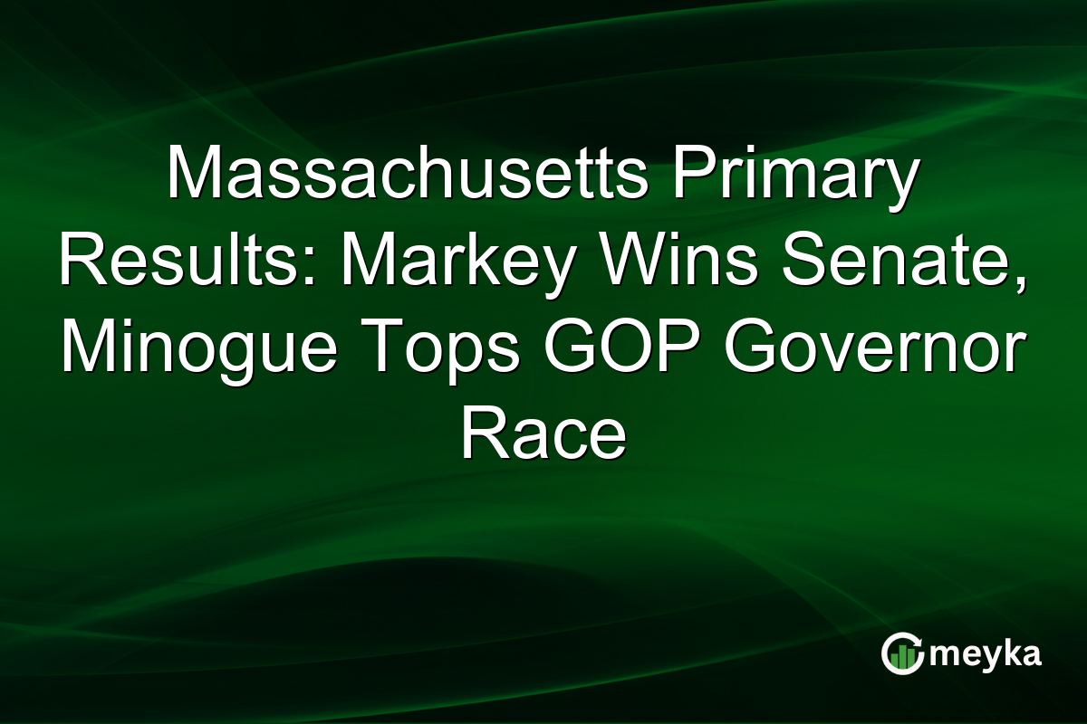Massachusetts Primary Results: Markey Wins Senate, Minogue Tops GOP Governor Race