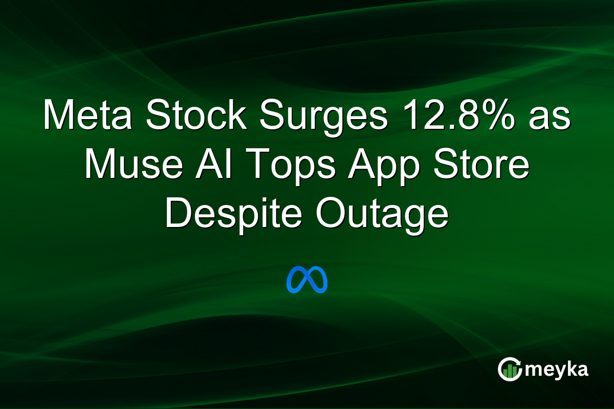 Meta Stock Surges 12.8% as Muse AI Tops App Store Despite Outage