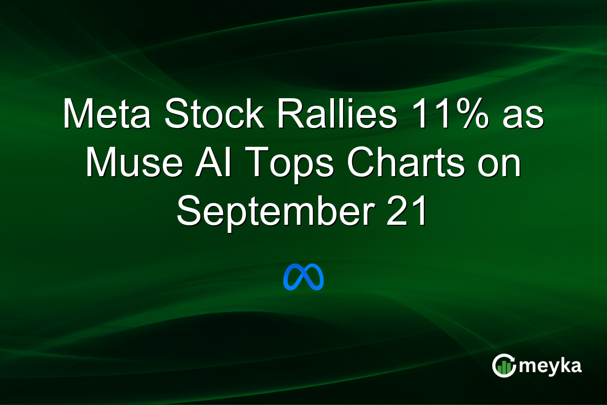 Meta Stock Rallies 11% as Muse AI Tops Charts on September 21