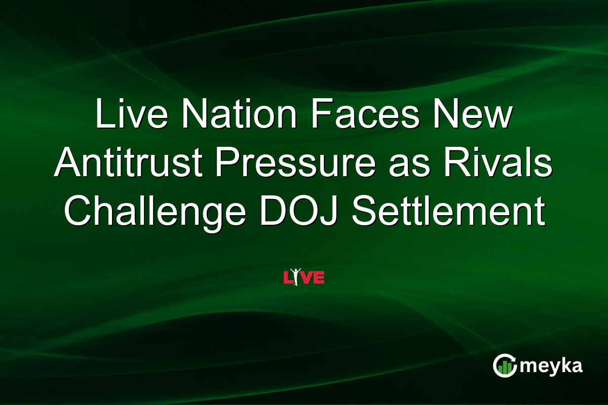 Live Nation Faces New Antitrust Pressure as Rivals Challenge DOJ Settlement