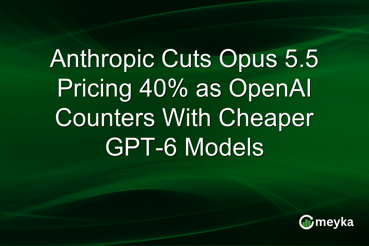 Anthropic Cuts Opus 5.5 Pricing 40% as OpenAI Counters With Cheaper GPT-6 Models