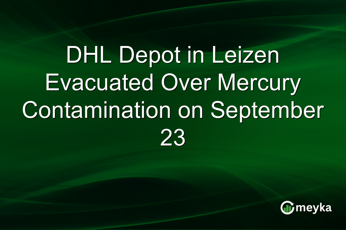 DHL Depot in Leizen Evacuated Over Mercury Contamination on September 23