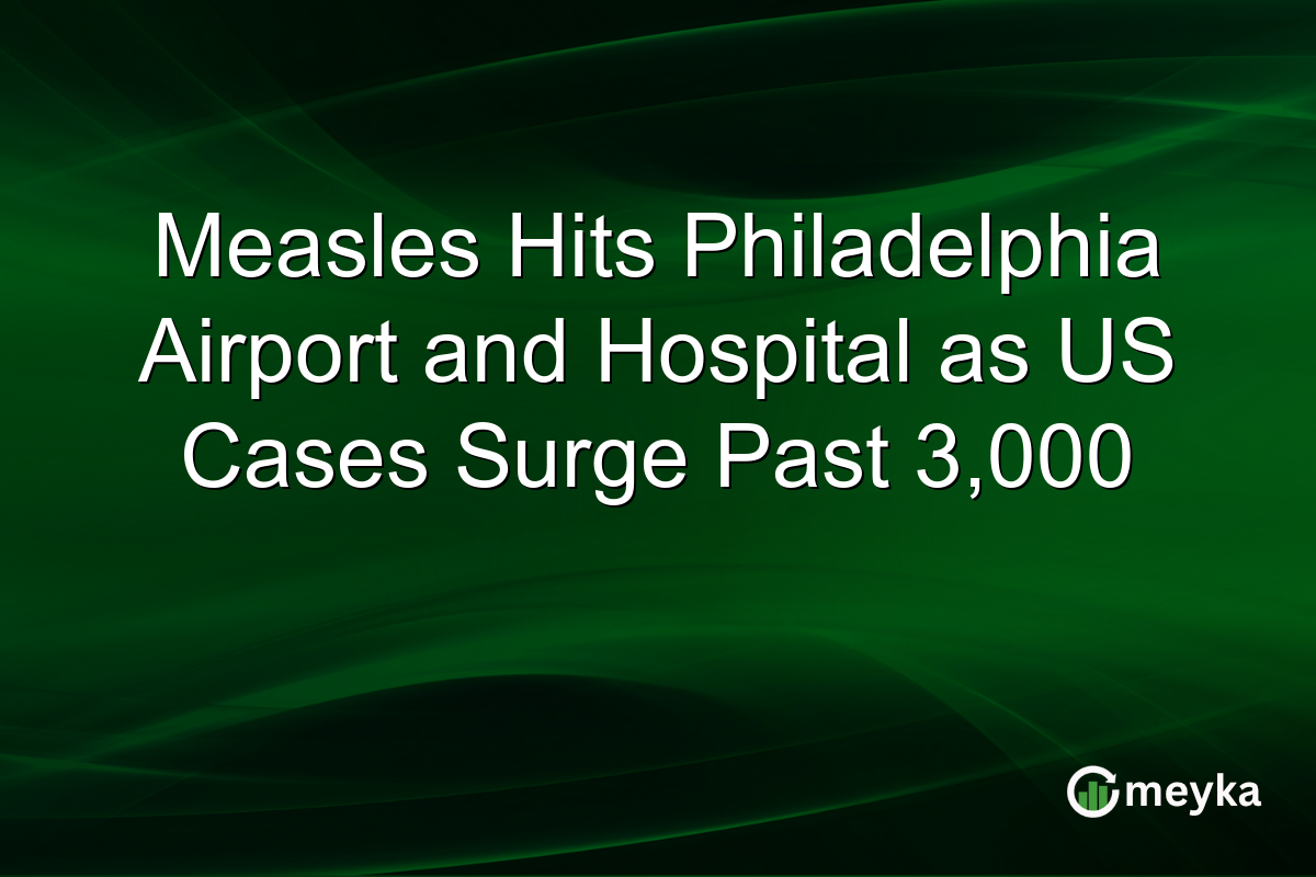 Measles Hits Philadelphia Airport and Hospital as US Cases Surge Past 3,000