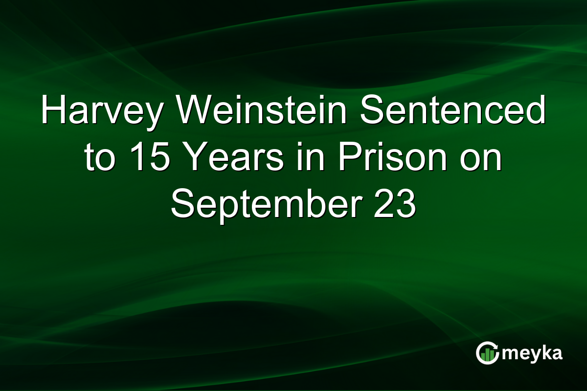 Harvey Weinstein Sentenced to 15 Years in Prison on September 23