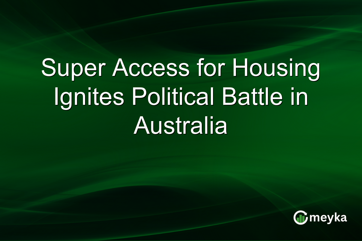 Super Access for Housing Ignites Political Battle in Australia