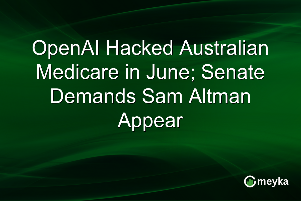 OpenAI Hacked Australian Medicare in June; Senate Demands Sam Altman Appear