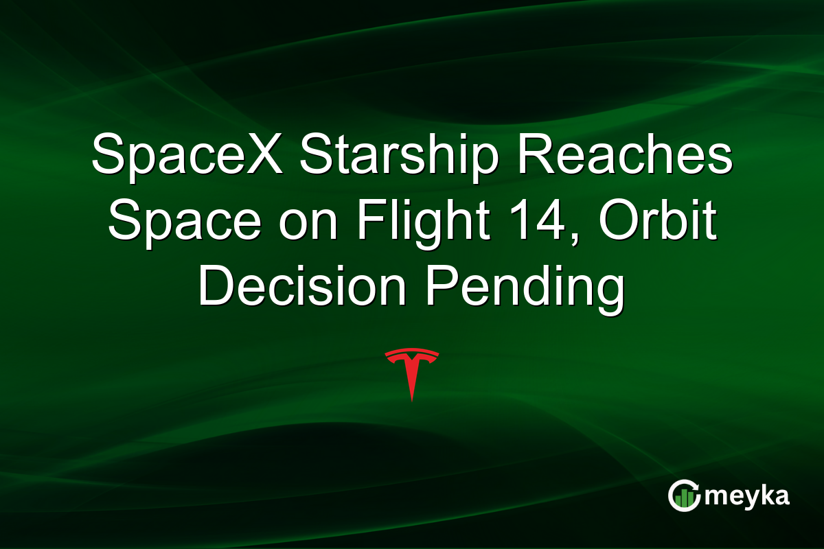 SpaceX Starship Reaches Space on Flight 14, Orbit Decision Pending