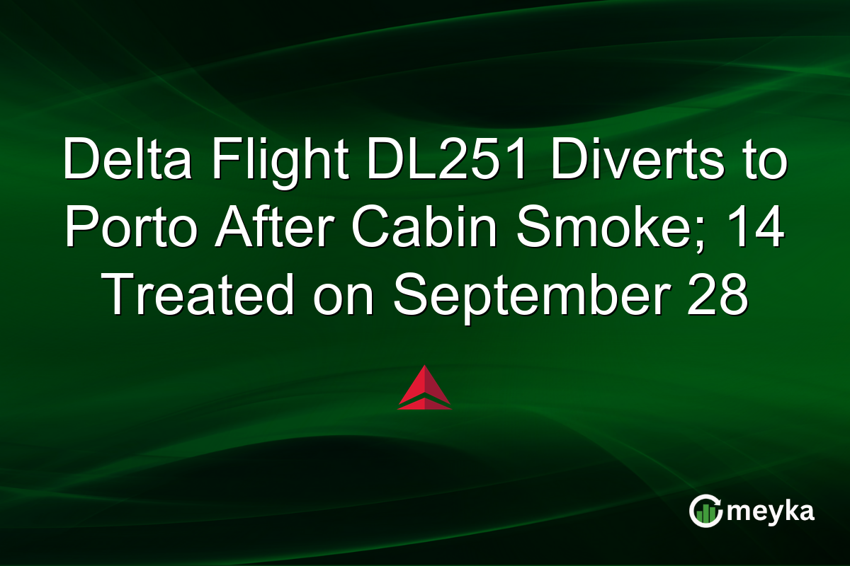 Delta Flight DL251 Diverts to Porto After Cabin Smoke; 14 Treated on September 28