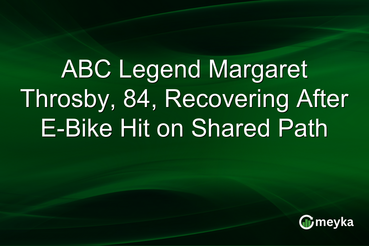 ABC Legend Margaret Throsby, 84, Recovering After E-Bike Hit on Shared Path