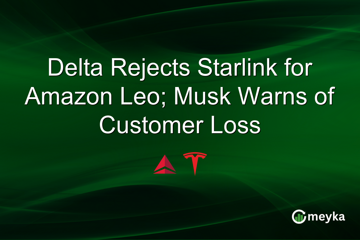 Delta Rejects Starlink for Amazon Leo; Musk Warns of Customer Loss