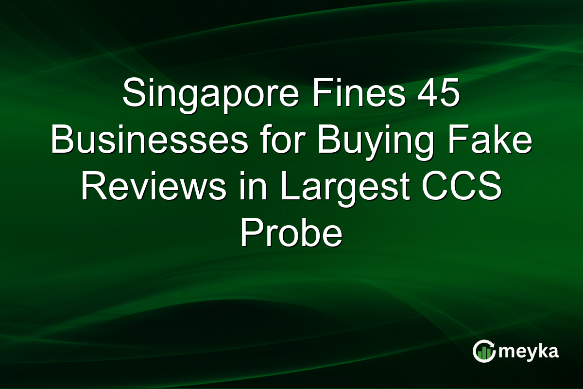 Singapore Fines 45 Businesses for Buying Fake Reviews in Largest CCS Probe