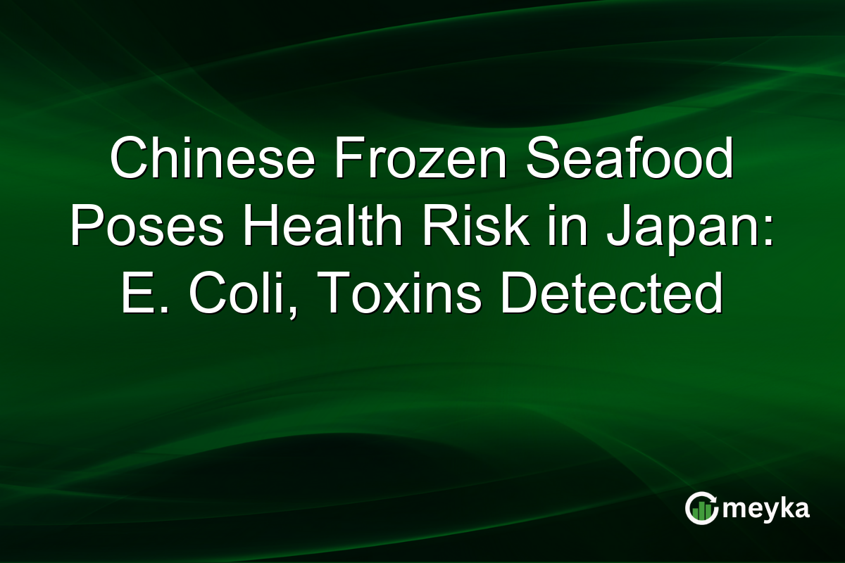 Chinese Frozen Seafood Poses Health Risk in Japan: E. Coli, Toxins Detected