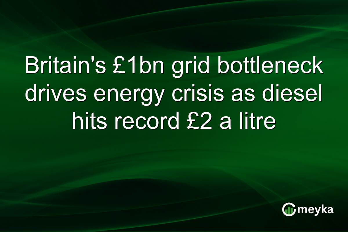 Britain’s £1bn grid bottleneck drives energy crisis as diesel hits record £2 a litre