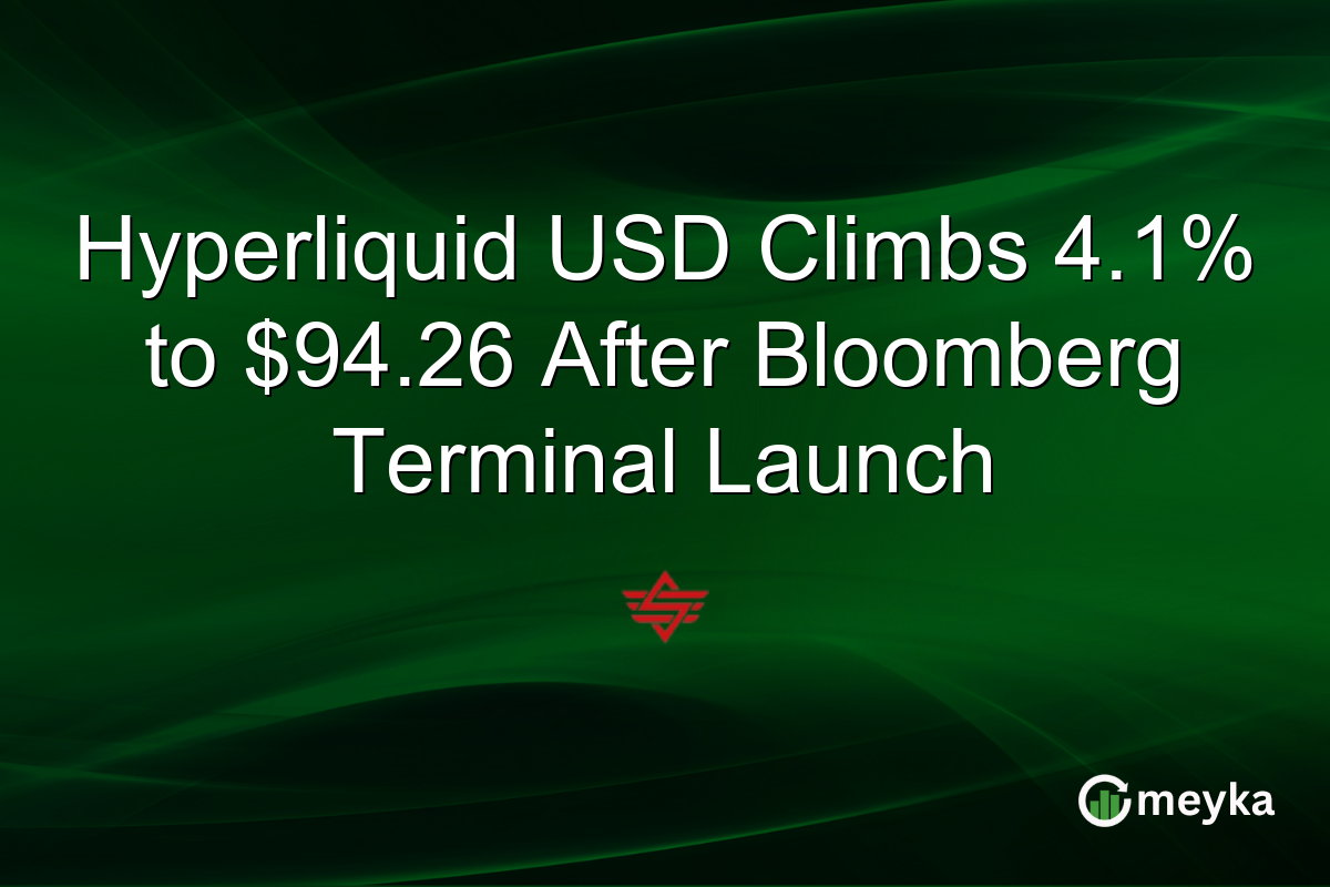 Hyperliquid USD Climbs 4.1% to $94.26 After Bloomberg Terminal Launch