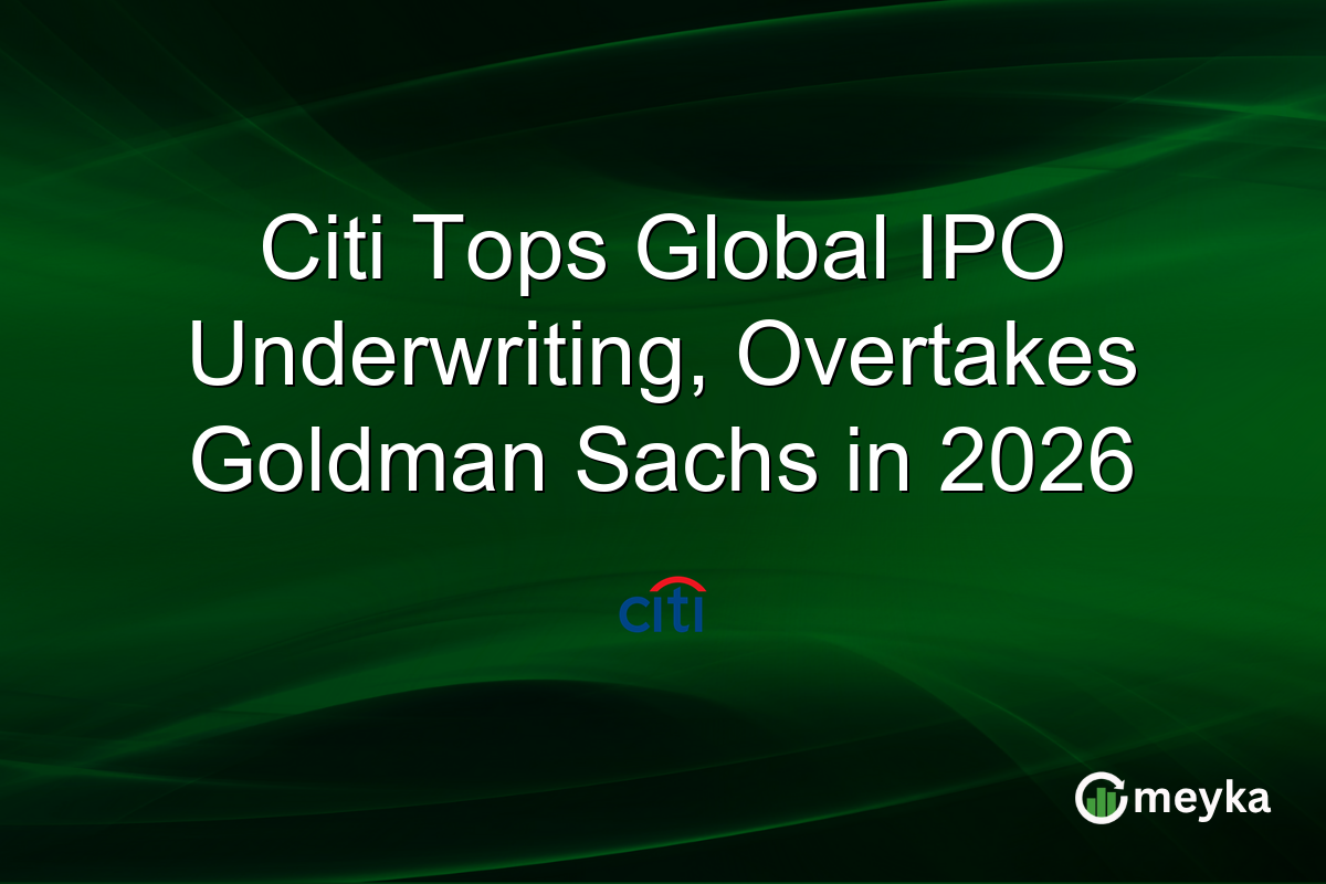 Citi Tops Global IPO Underwriting, Overtakes Goldman Sachs in 2026