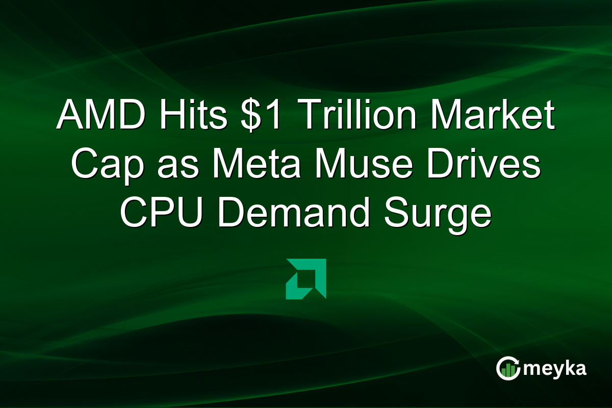 AMD Hits $1 Trillion Market Cap as Meta Muse Drives CPU Demand Surge