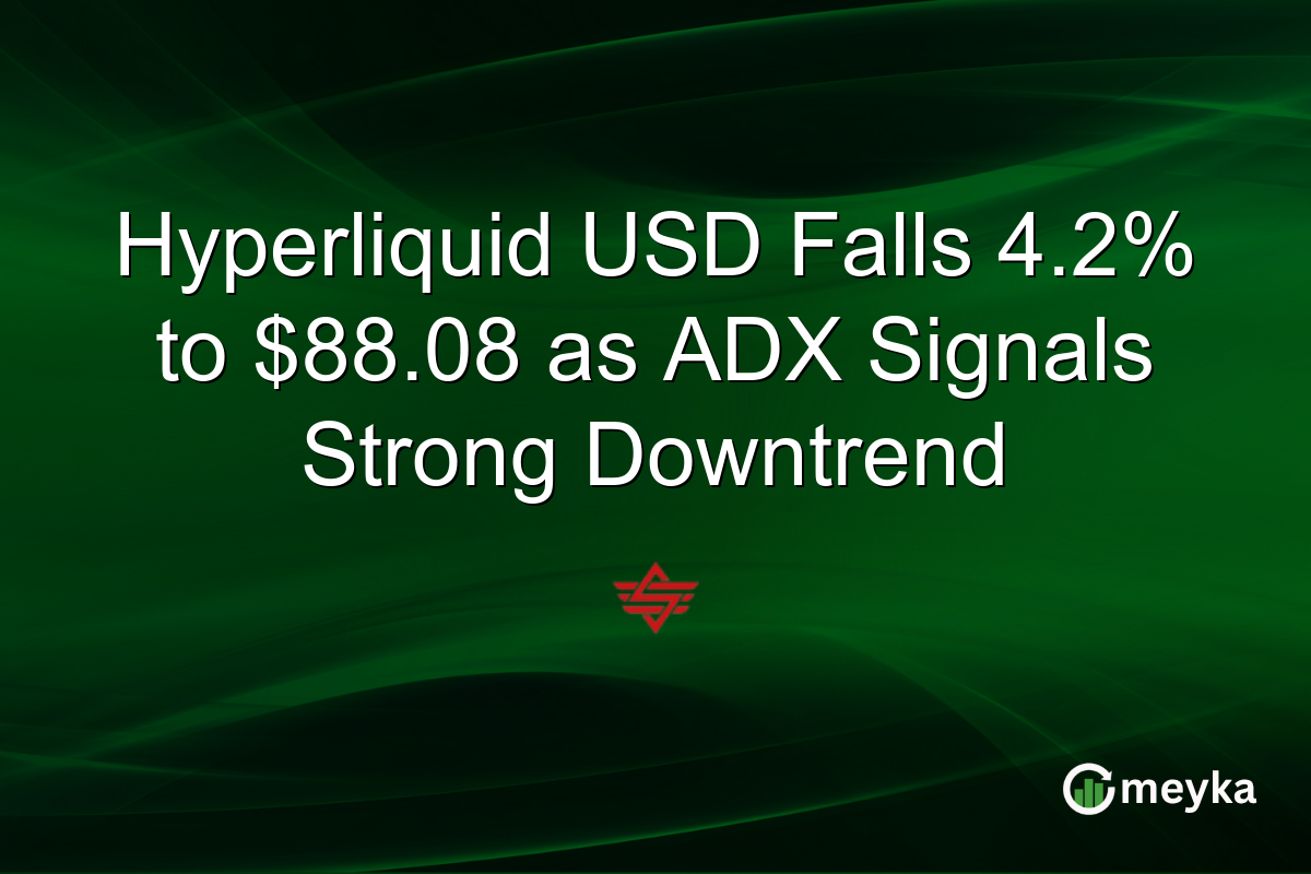 Hyperliquid USD Falls 4.2% to $88.08 as ADX Signals Strong Downtrend