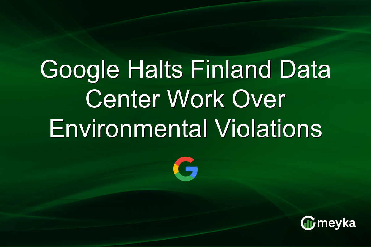 Google Halts Finland Data Center Work Over Environmental Violations