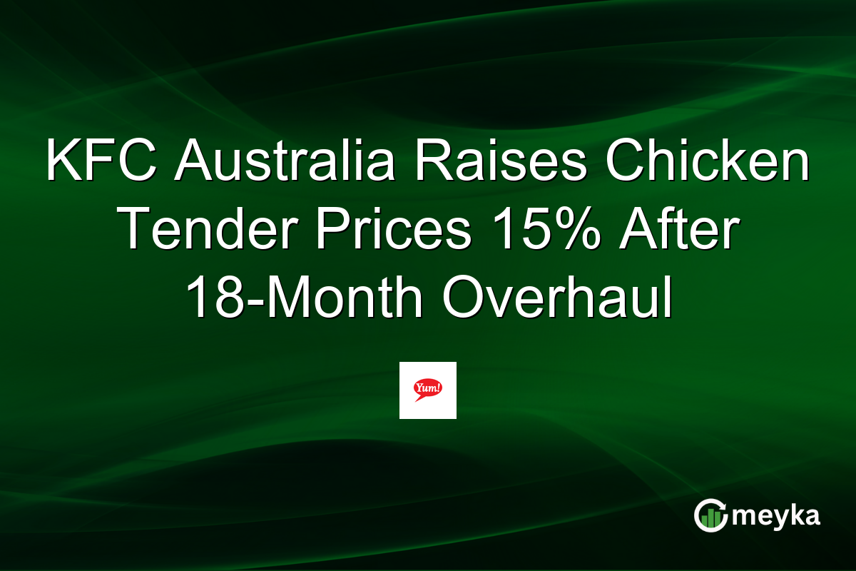 KFC Australia Raises Chicken Tender Prices 15% After 18-Month Overhaul