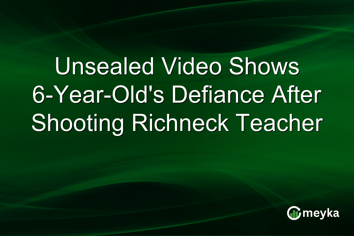 Unsealed Video Shows 6-Year-Old’s Defiance After Shooting Richneck Teacher