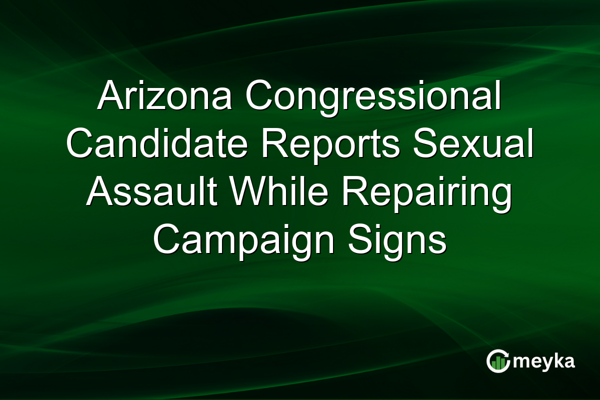 Arizona Congressional Candidate Reports Sexual Assault While Repairing Campaign Signs