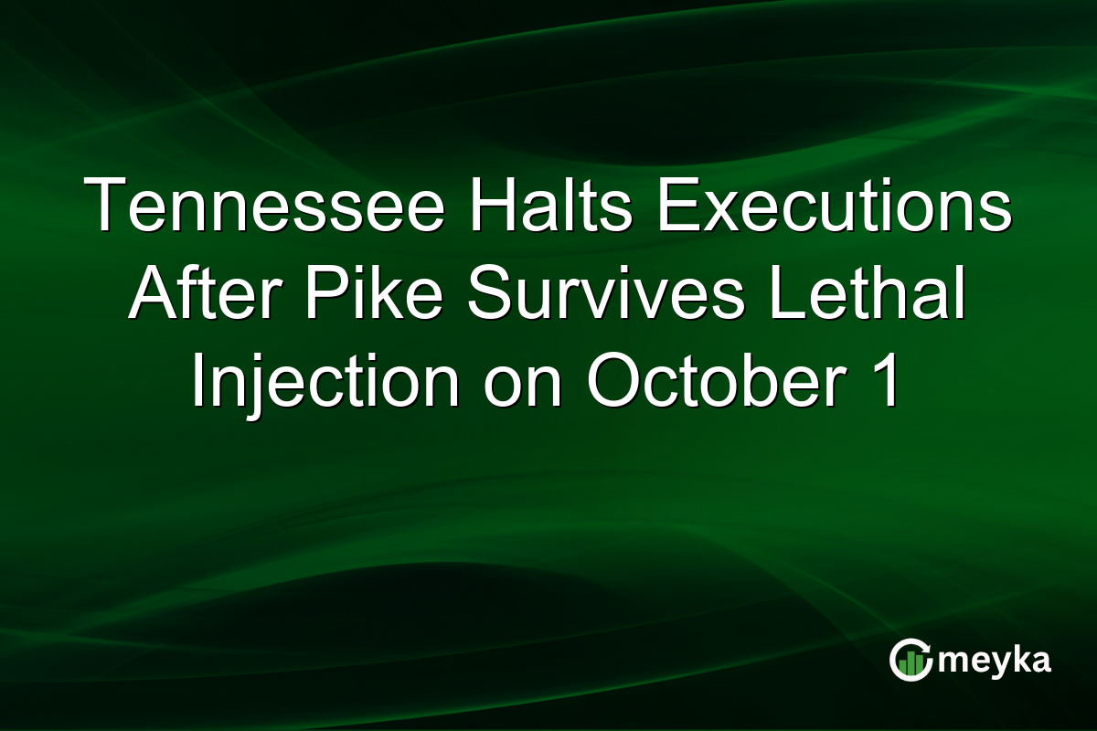 Tennessee Halts Executions After Pike Survives Lethal Injection on October 1