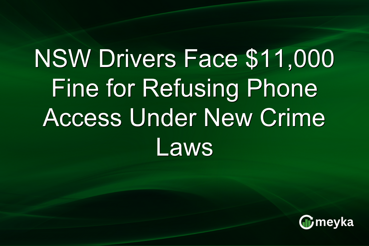 NSW Drivers Face $11,000 Fine for Refusing Phone Access Under New Crime Laws