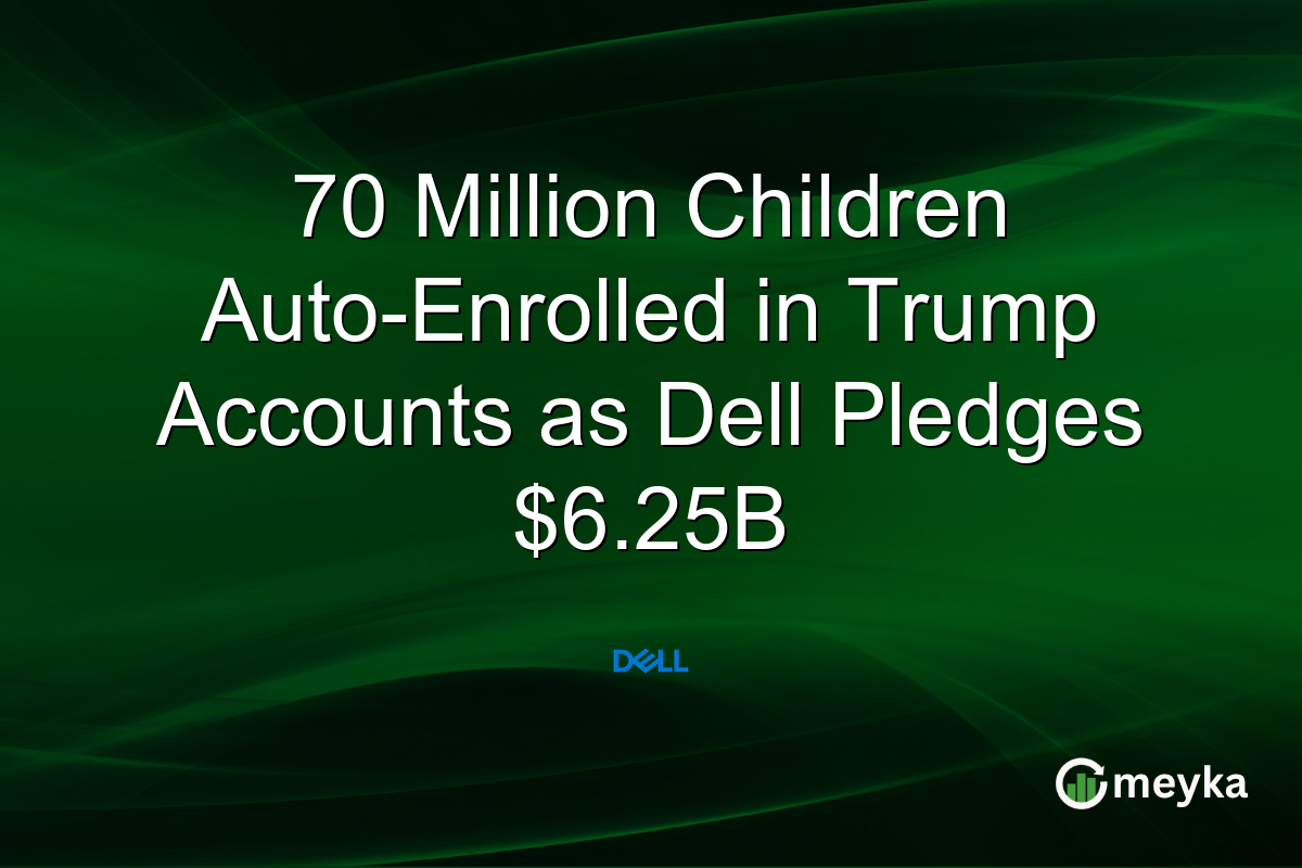 70 Million Children Auto-Enrolled in Trump Accounts as Dell Pledges $6.25B