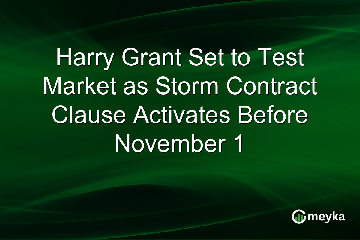 Harry Grant Set to Test Market as Storm Contract Clause Activates Before November 1