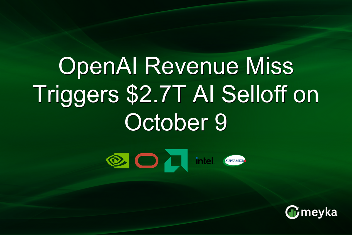 OpenAI Revenue Miss Triggers $2.7T AI Selloff on October 9