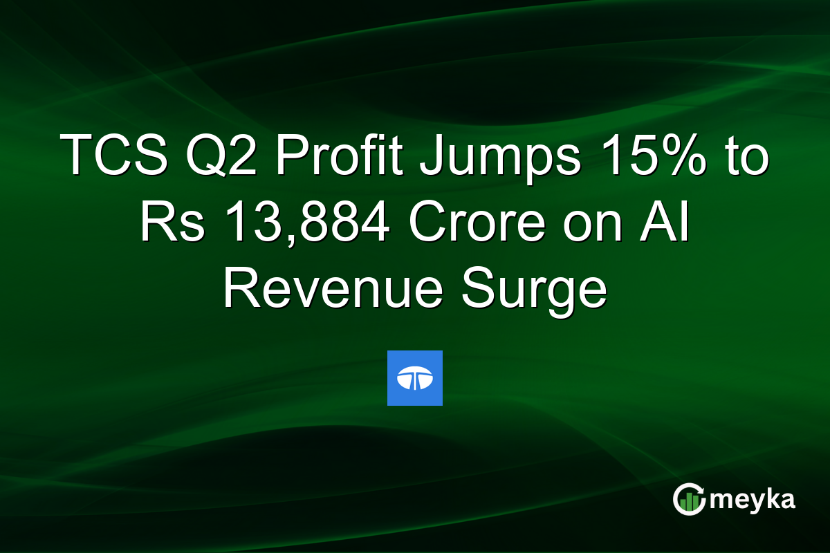 TCS Q2 Profit Jumps 15% to Rs 13,884 Crore on AI Revenue Surge
