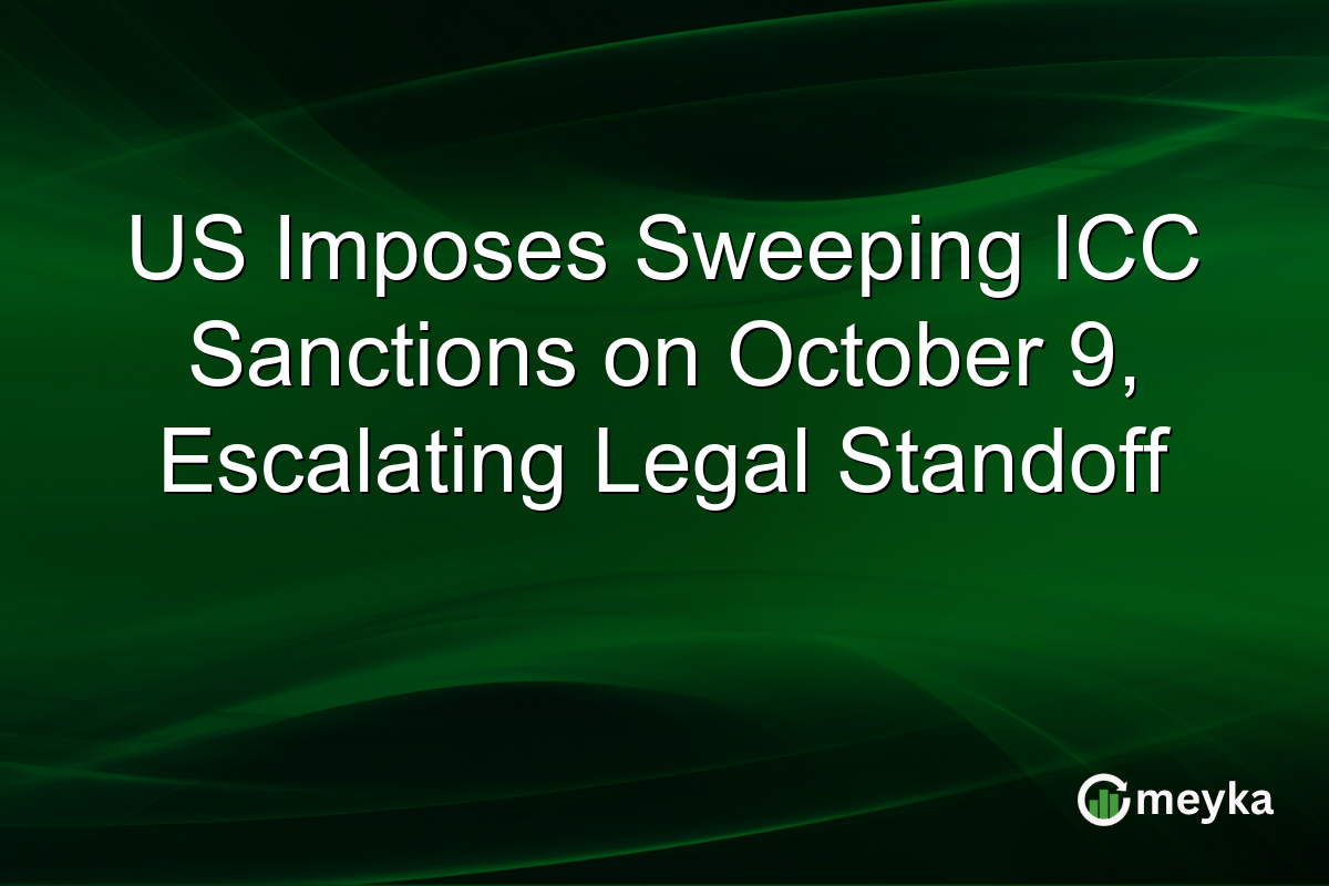 US Imposes Sweeping ICC Sanctions on October 9, Escalating Legal Standoff