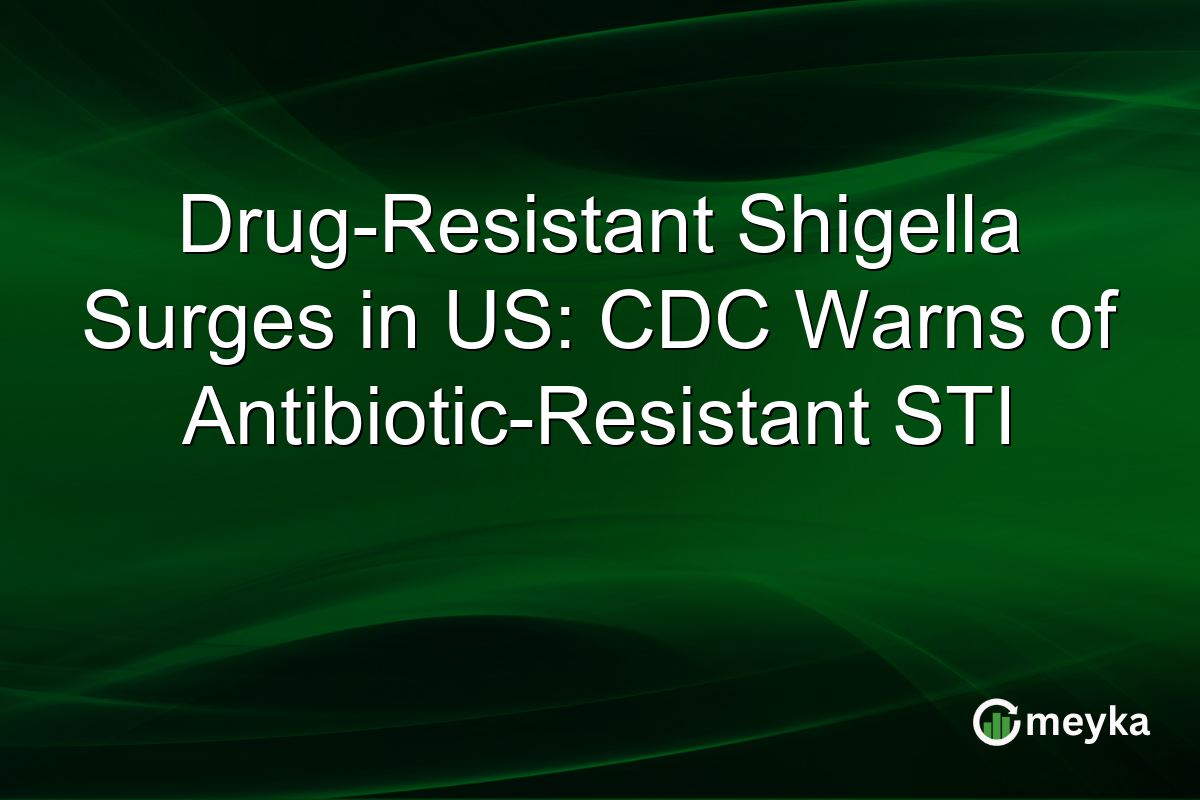 Drug-Resistant Shigella Surges in US: CDC Warns of Antibiotic-Resistant STI