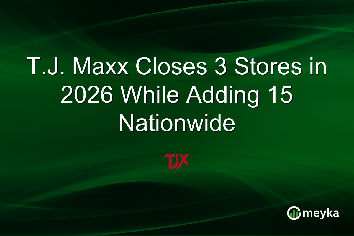 T.J. Maxx Closes 3 Stores in 2026 While Adding 15 Nationwide