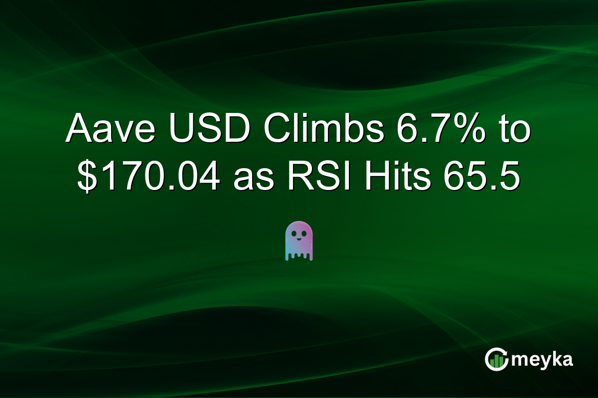 Aave USD Climbs 6.7% to $170.04 as RSI Hits 65.5