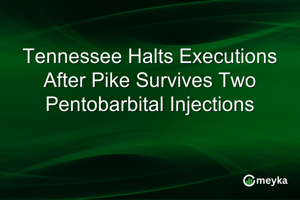 Tennessee Halts Executions After Pike Survives Two Pentobarbital Injections