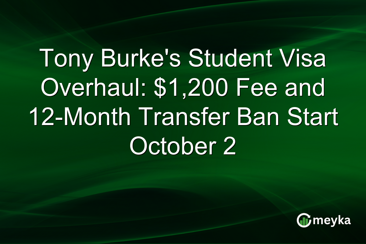 Tony Burke’s Student Visa Overhaul: $1,200 Fee and 12-Month Transfer Ban Start October 2