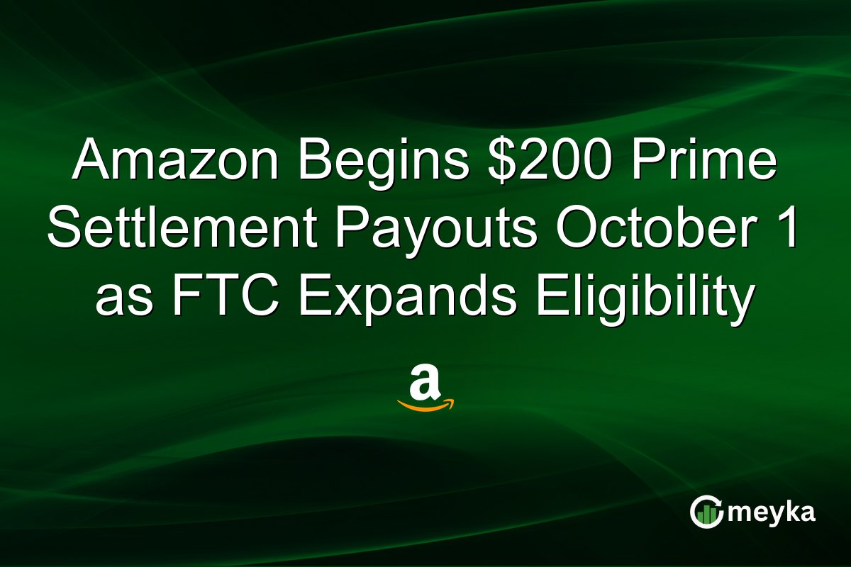 Amazon Begins $200 Prime Settlement Payouts October 1 as FTC Expands Eligibility