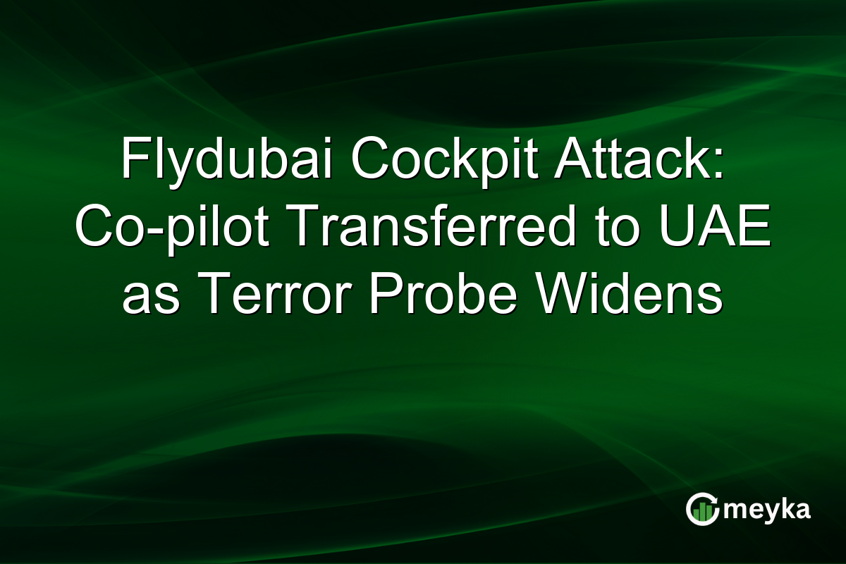Flydubai Cockpit Attack: Co-pilot Transferred to UAE as Terror Probe Widens