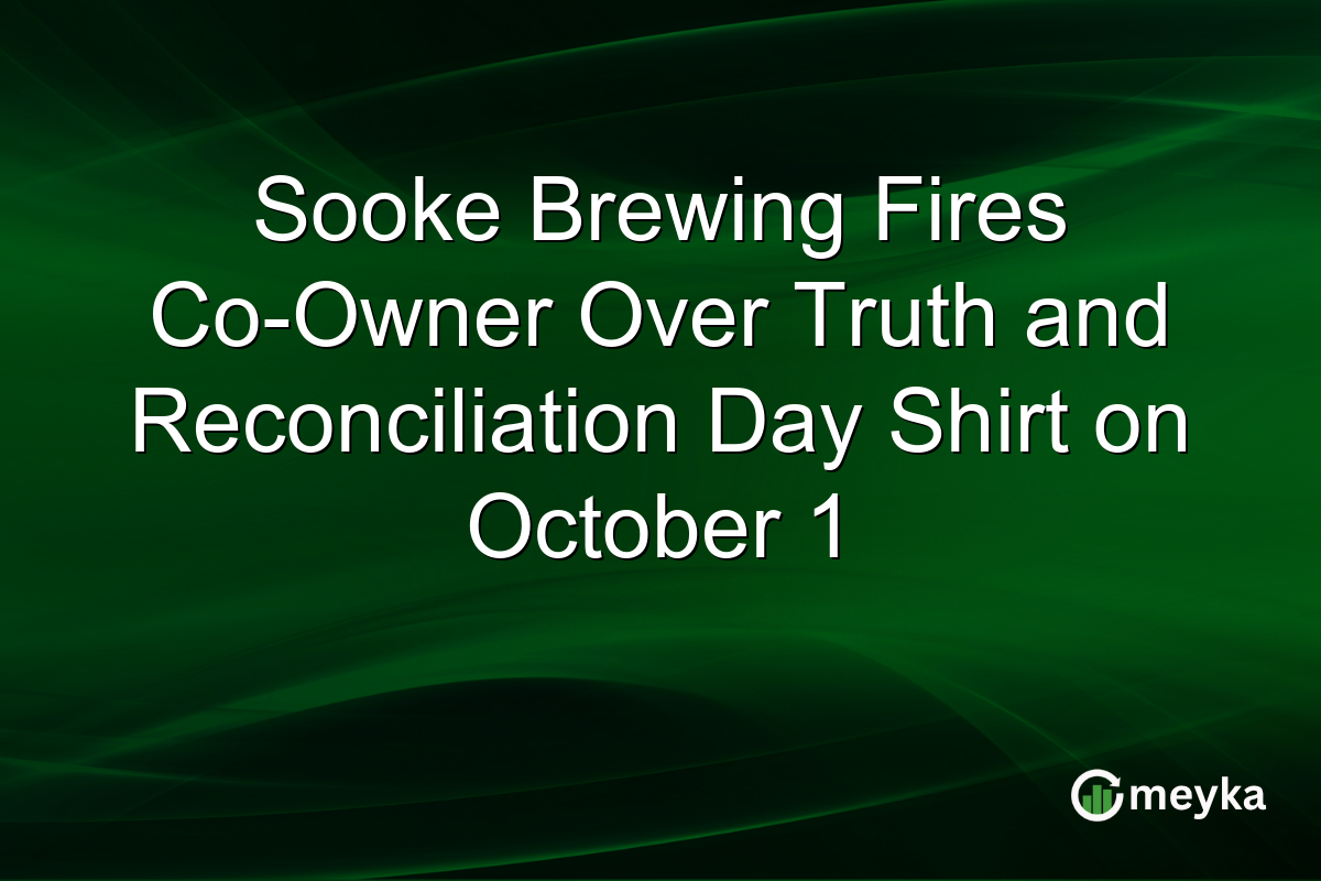 Sooke Brewing Fires Co-Owner Over Truth and Reconciliation Day Shirt on October 1