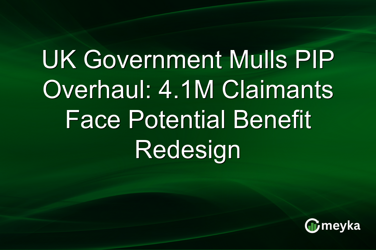 UK Government Mulls PIP Overhaul: 4.1M Claimants Face Potential Benefit Redesign