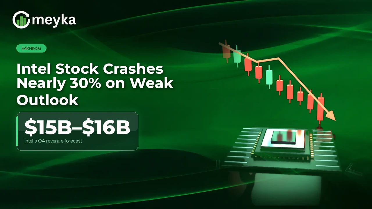 Intel Stock Crashes Nearly 30% on Weak PC Outlook